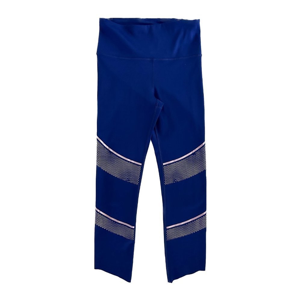 UNDER ARMOUR Heatgear Blue and Metallic Cropped Leggings - Size‎ XS - NWOT